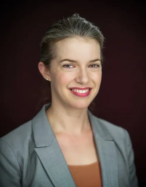 Current professional studio portrait for a public health educator